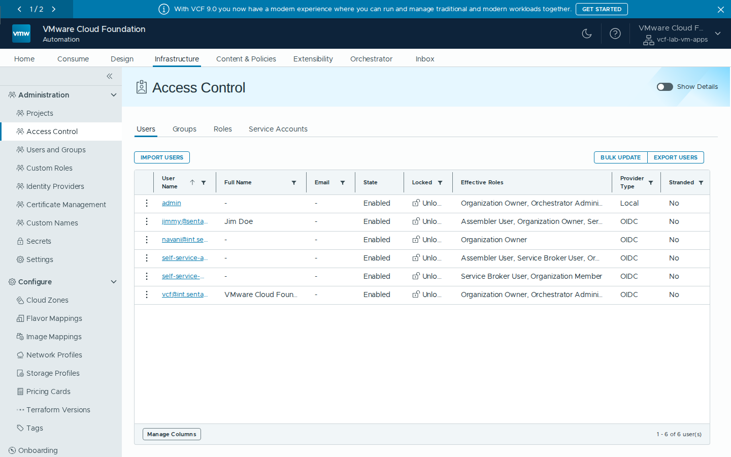Navani added as an OIDC user with Organization Owner